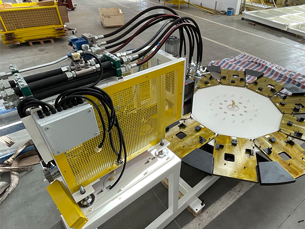 Automobile headrest foaming production line